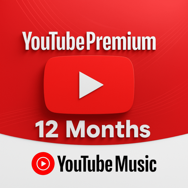YouTube Premium (12 Months) – Upgrade Your Account + YouTube Music